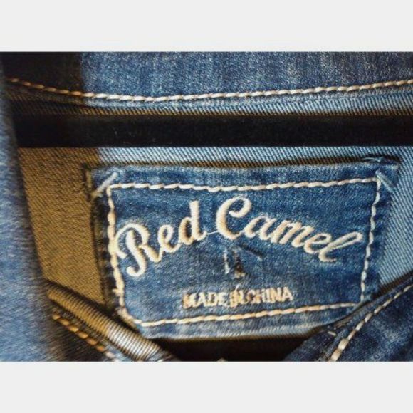 Red‎ Camel Denim Jacket Blue Women's Size Small - Picture 2 of 5
